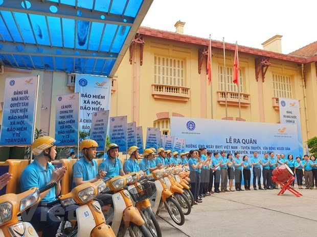 Campaign helps increase social, health insurance coverage At the launching ceremony of the campaign in Hanoi (Photo: VNA)