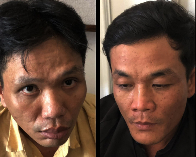 Hai đối tượng còn lại trong vụ mua bán trái phép chất ma túy vừa bị triệt phá. (Ảnh: Hoàng Giang)