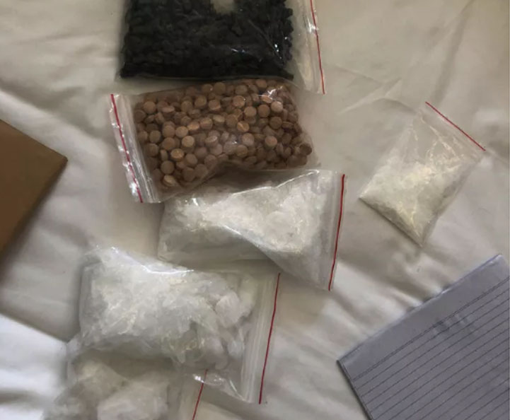 Tang vật công an thu giữ tại hiện trường