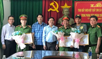 Cần Giuộc: Khen thưởng đột xuất cá nhân truy bắt tội phạm