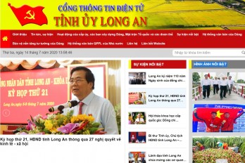 Khai trương vận hành chính thức Cổng thông tin điện tử Tỉnh ủy Long An