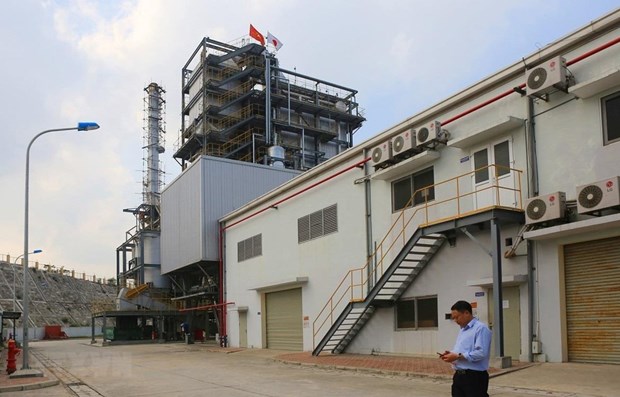 Nhà máy phát điện từ chất thải công nghiệp tại huyện Sóc Sơn, Hà Nội. (Ảnh: Ngọc Hà/TTXVN)