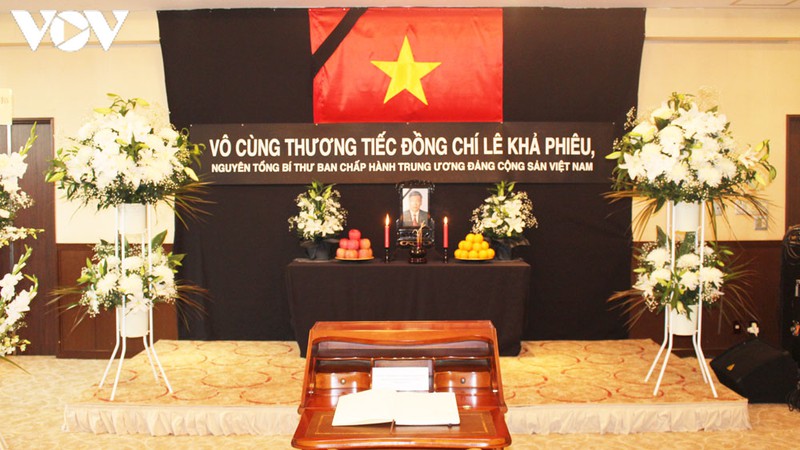 Lễ viếng nguyên Tổng Bí thư Lê Khả Phiêu tại Trung Quốc, Nhật Bản