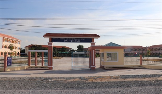 Schools ready for new academic year The Tan Thanh Primary-Secondary School in Long An province is ready for the upcoming academic year. (Photo: VNA)