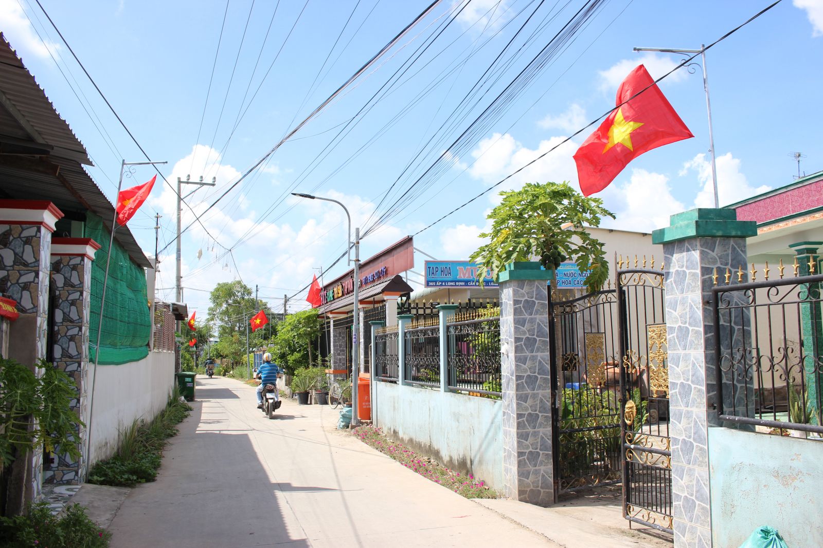 Một góc đẹp đường Long Định - Long Cang