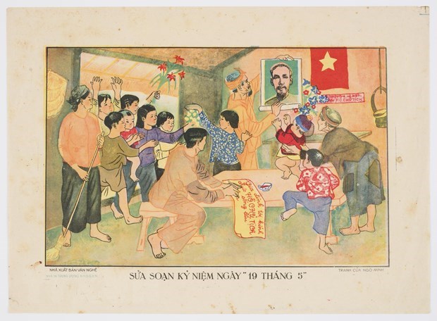 An art poster kept in State Library of New South Wales (Source: VNA)