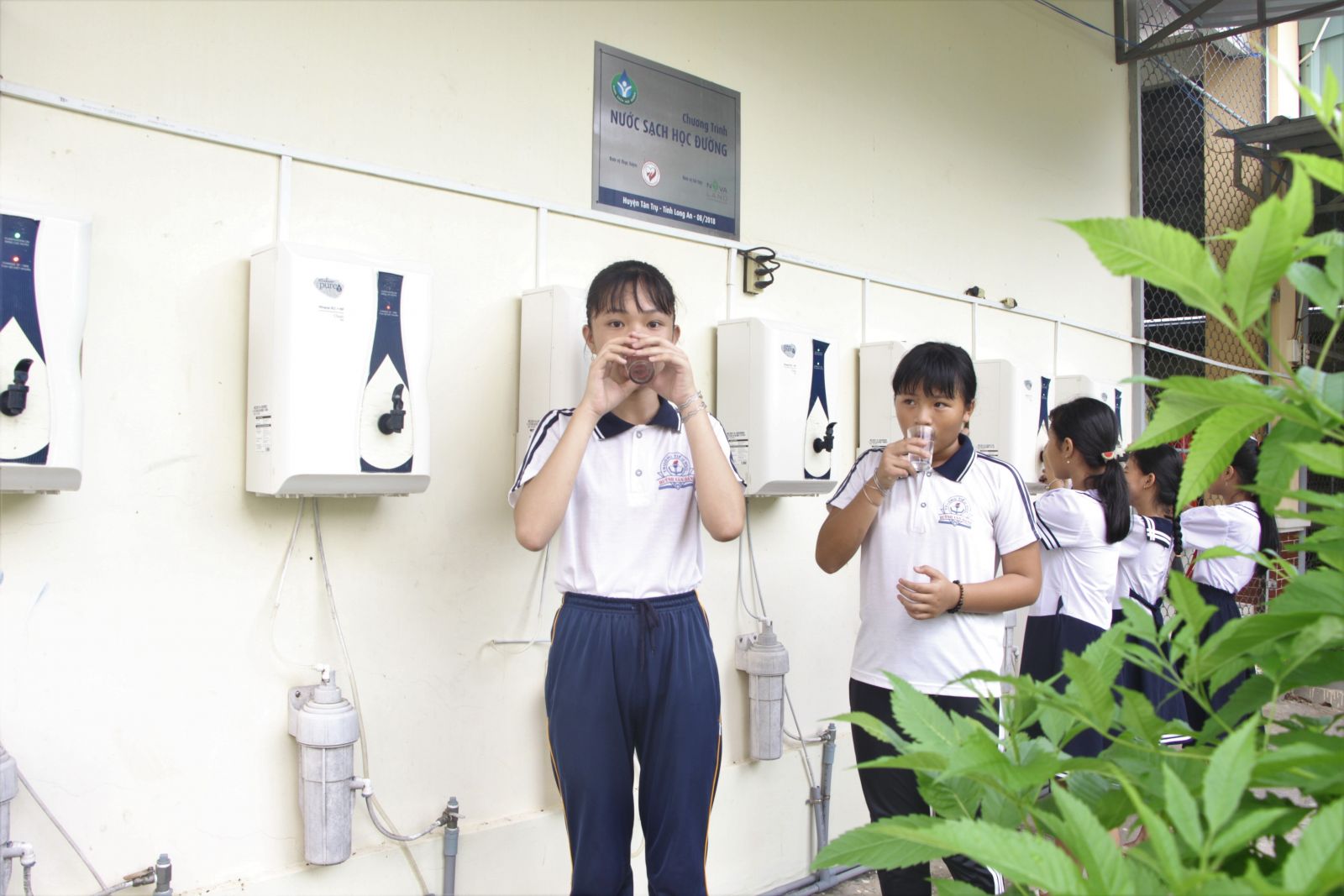 Hiệu quả của chương trình Nước sạch học đường rất dễ nhìn thấy. Học sinh các trường có điều kiện uống nước sạch bảo đảm chất lượng và nhà trường giảm bớt chi phí mua nước cho học sinh