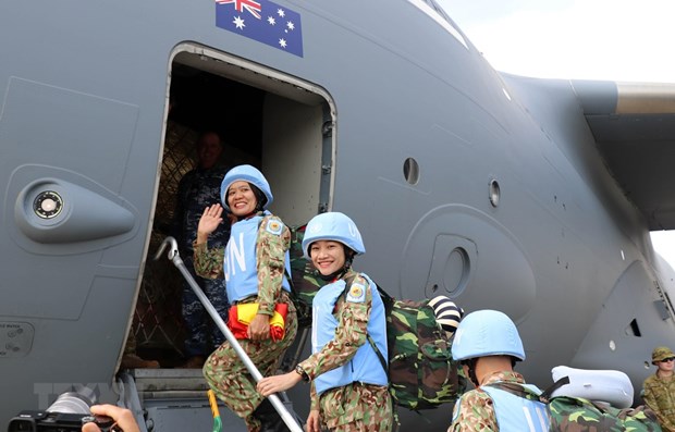 Vietnam proves its active role in UN: Ambassador Doctors of Vietnam's level-2 field hospital No. 1 head to South Sudan for UN peacekeeping mission in 2018. (Photo: VNA)