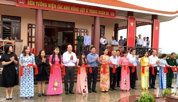 Former State President - Truong Tan Sang attends the inauguration ceremony of 88th Regiment Martyrs Memorial Temple