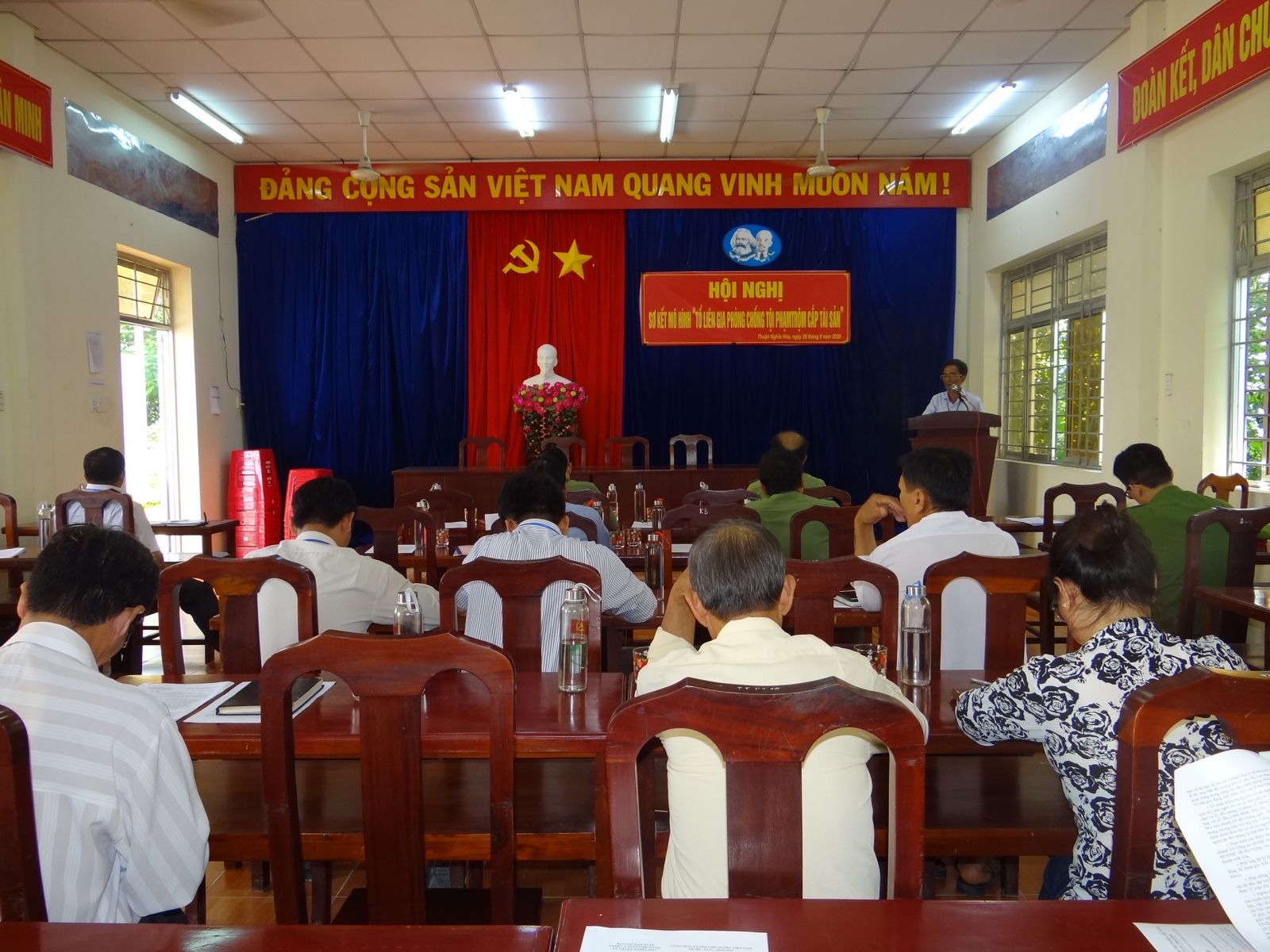 Hội nghị sơ kết mô hình Tổ liên gia phòng, chống tội phạm tại xã Thuận Nghĩa Hòa