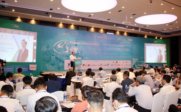 Workshop promotes development of e-Government, online public services At the workshop (Photo: VNA)