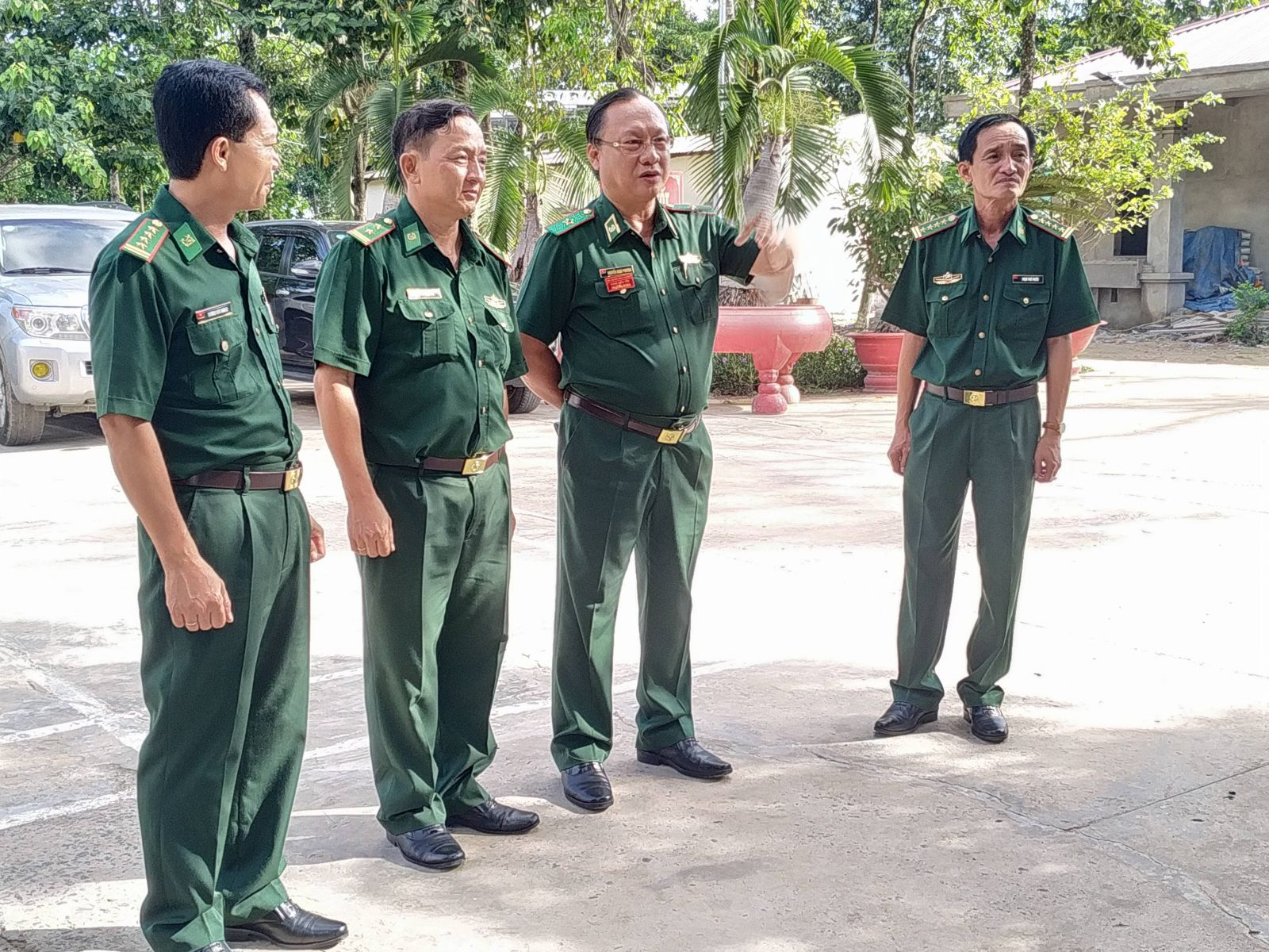 Thiếu tướng Nguyễn Hoài Phương kiểm tra toàn diện công tác biên phòng tại Đồn Biên phòng Cửa khẩu Mỹ Quý Tây