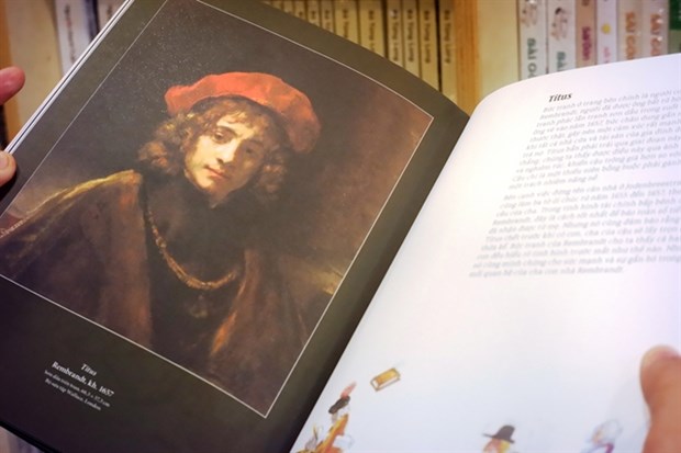 A painting of Titus by Rembrandt in the book This is Rembrandt. (Photo courtesy of Dong A Books)