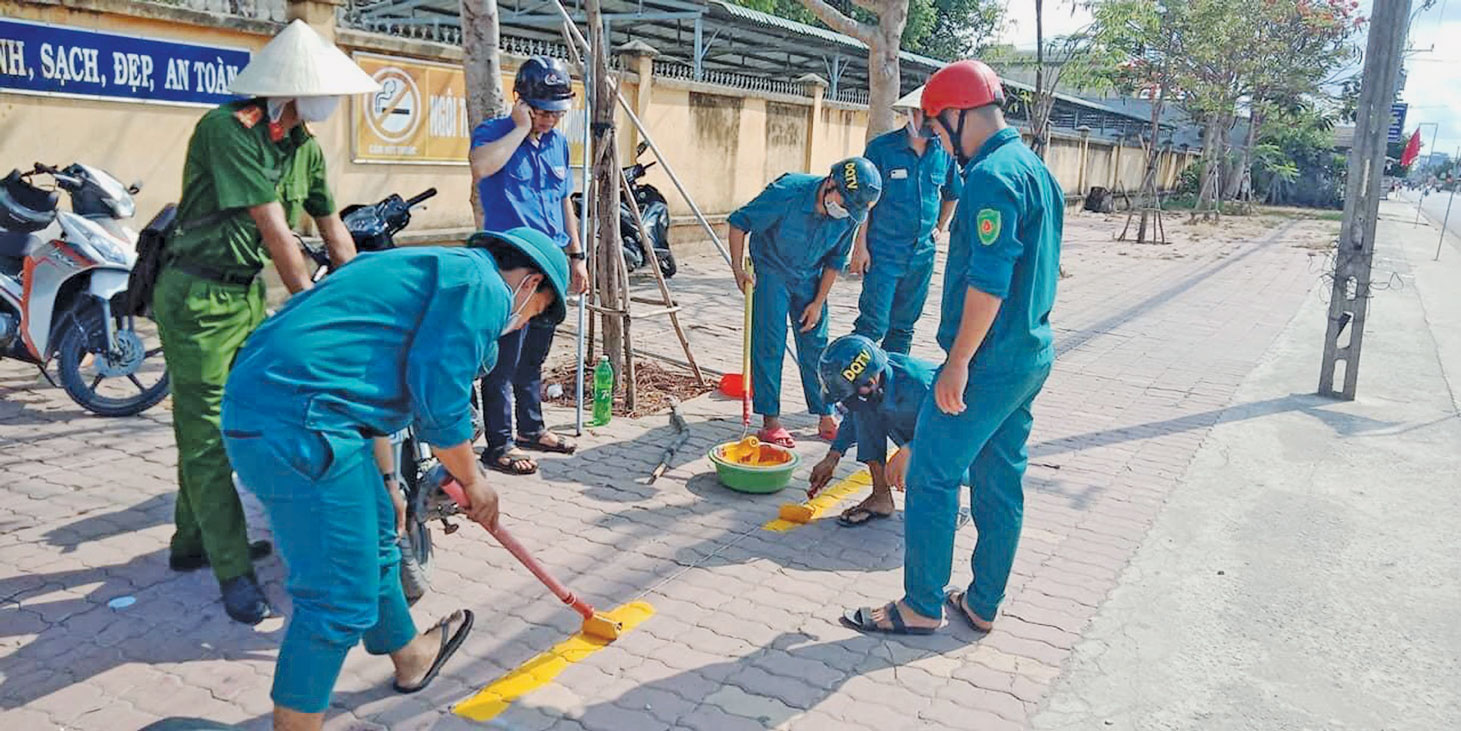 Triển khai mô hình An toàn giao thông  trước cổng trường học