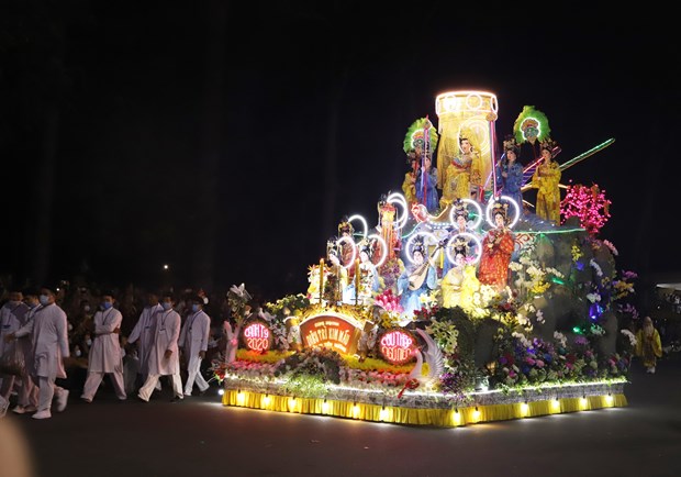 A procession at the festival (Photo: VNA)