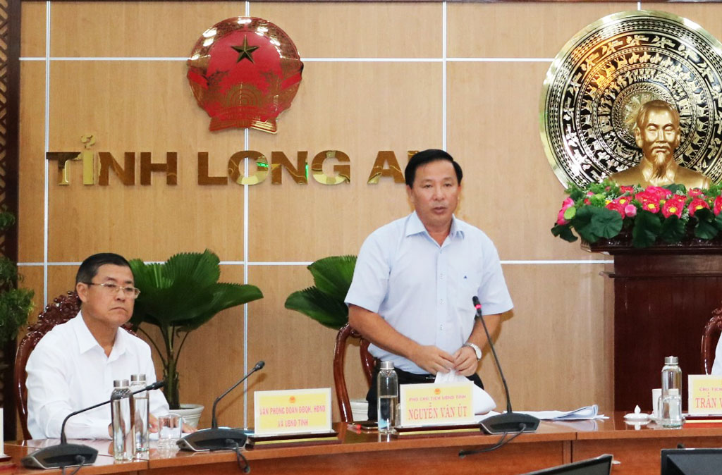 Long An: Solutions promoting economic growth 2020 focused to reach 5.91 percent Vice Chairman of the Provincial People's Committee - Nguyen Van Ut proposes to correct outstanding issues and creates open conditions to attract investment