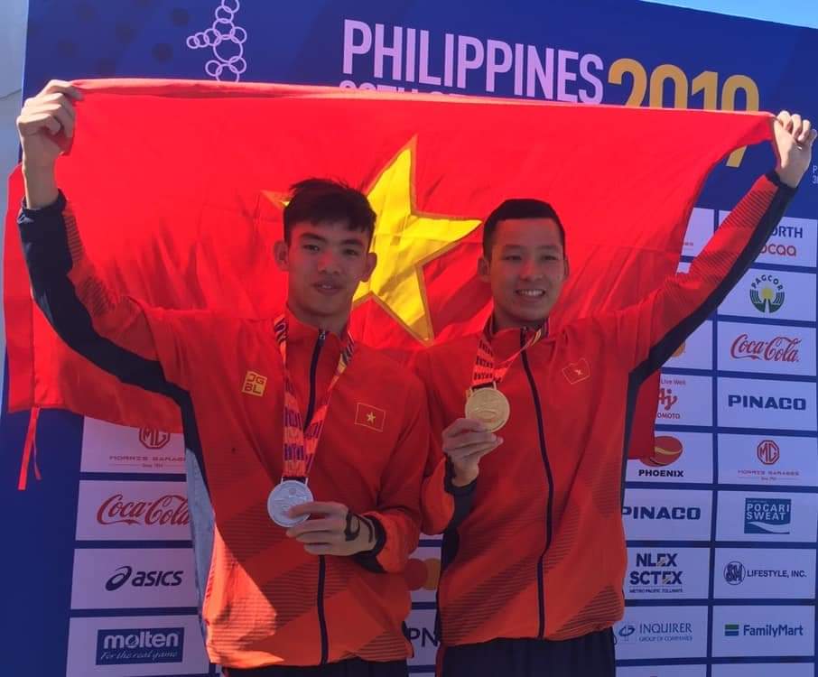 Vận động viên bơi lội Trần Tấn Triệu (quê Long An) xuất sắc mang về chiếc Huy chương Vàng cho Đoàn thể thao Việt Nam tại SEA Games 30  (Ảnh: Internet)
