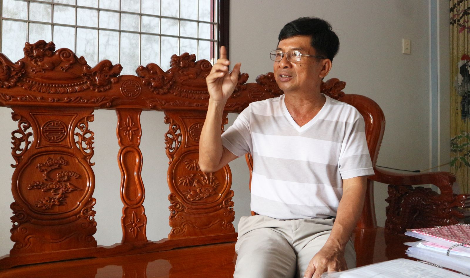 Ông Trương Văn Được chia sẻ về kinh nghiệm trong công tác dân vận