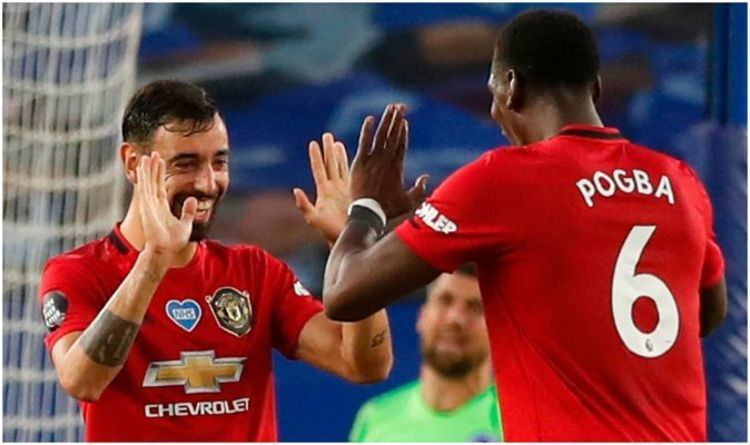 Pogba ban đầu rất háo hức chơi bóng cùng Bruno Fernandes