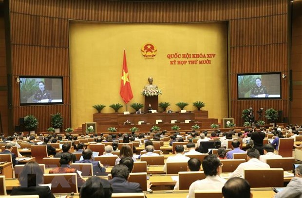 Quốc hội họp phiên toàn thể tại hội trường vào sáng 2/11. (Ảnh: Doãn Tấn/TTXVN)