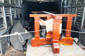 Công an huyện Vĩnh Hưng phát hiện 2 vụ vận chuyển gỗ không rõ nguồn gốc