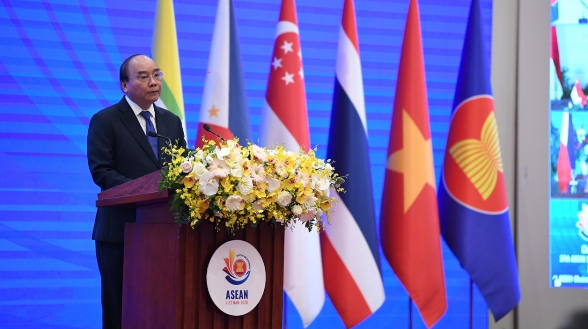Việt Nam được mời tham dự G20 - Dấu ấn thành công từ ASEAN 2020 Thủ tướng Nguyễn Xuân Phúc phát biểu tại lễ bế mạc ASEAN 2020.