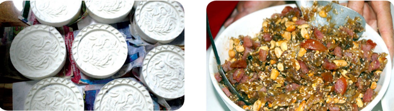 Bánh in nhân lạp xưởng có hương vị lạ được thực khách đặt mua nhiều