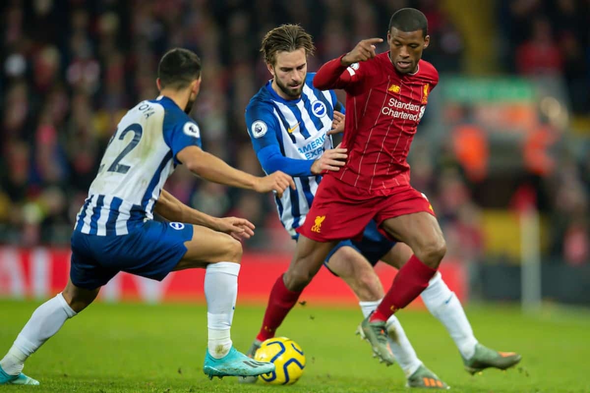 Liverpool sẽ tạm thời lên ngôi đầu Ngoại hạng Anh nếu thắng Brighton. (Ảnh: Getty).