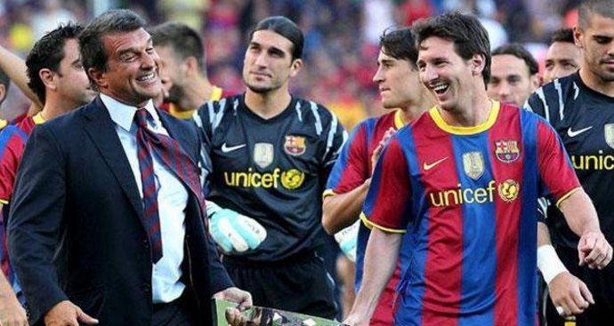 Nếu ứng viên Joan Laporta trúng cử ghế Chủ tịch, Messi sẽ viết tiếp lịch sử của mình cùng Barca