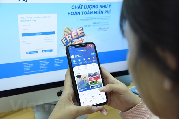 Nhiều khách hàng có thói quen mua sắm online. (Ảnh: CTV/Vietnam+)