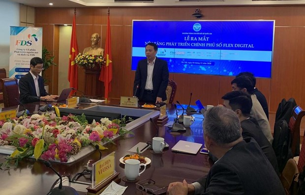 New e-government platform introduced An overview of the launching ceremony of Flex Digital platform (Photo: baochinhphu.vn)