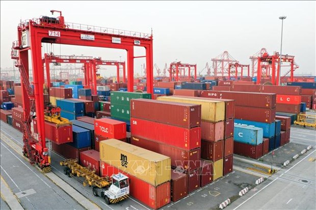 A port in Jiangsu province of China (Photo: VNA)