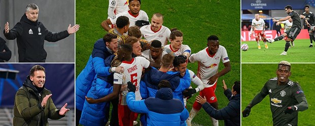 Loại M.U, RB Leipzig cùng PSG giành quyền đi tiếp. (Nguồn: Daily Mail)