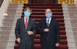 Thủ tướng Nguyễn Xuân Phúc tiếp Chủ tịch JICA Kitaoka Shinichi
