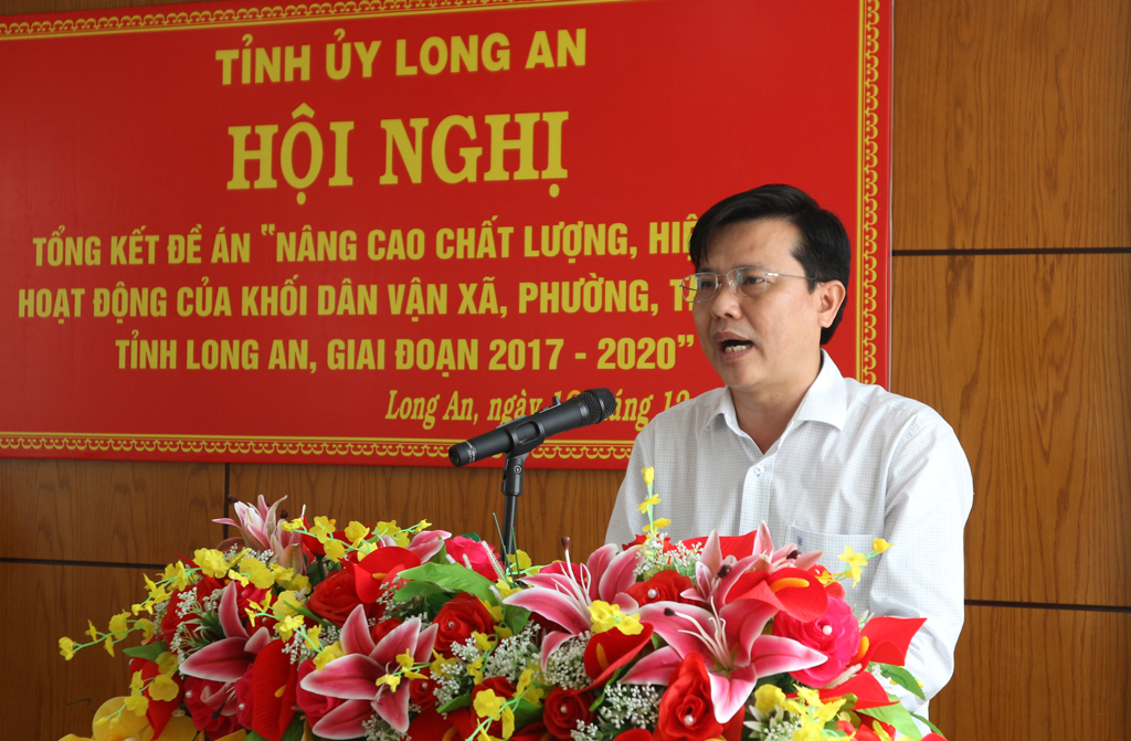 Activities of mass mobilization bloc of communes, wards and towns continue to have many innovations Standing Deputy Secretary of the Provincial Party Committee - Nguyen Thanh Hai requests the Party committees and authorities to pay more attention to the mass mobilization work