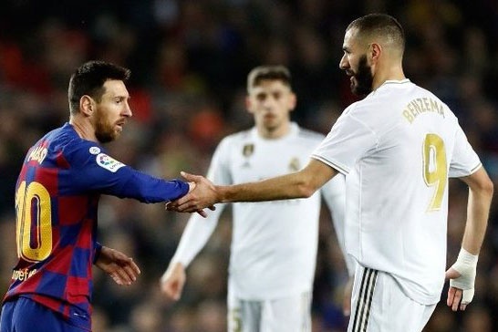 Benzema về sau Messi ở cuộc đua Pichichi