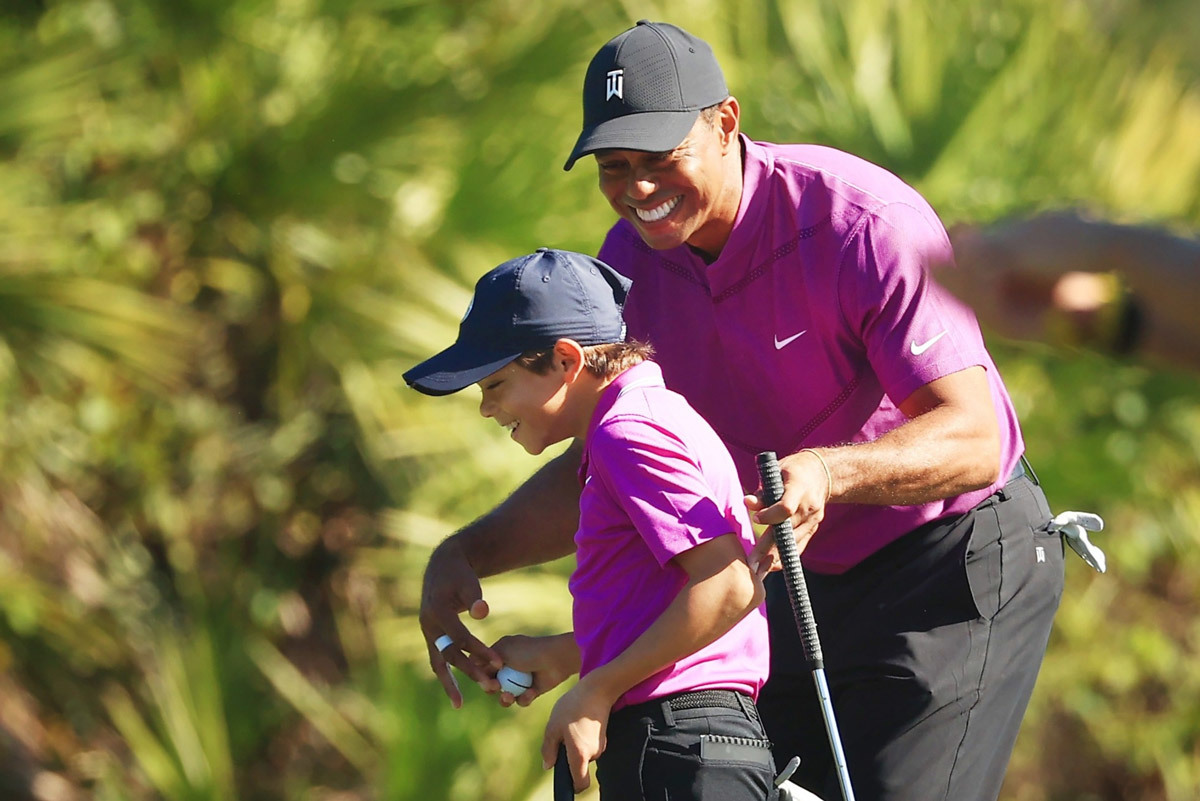 Tiger Woods truyền cảm hứng và đam mê cho con trai Charlie