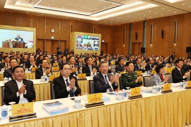 2020 –most successful year over past five years: PM Leaders of the Party and the State, and delegates attend the conference (Photo: VNA)