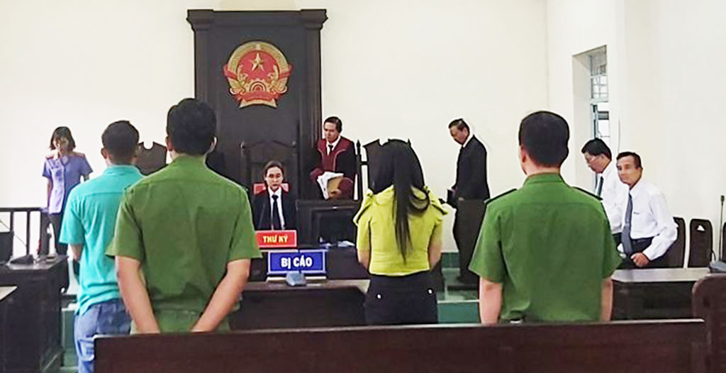 Một phiên tòa xét xử vụ án tham nhũng