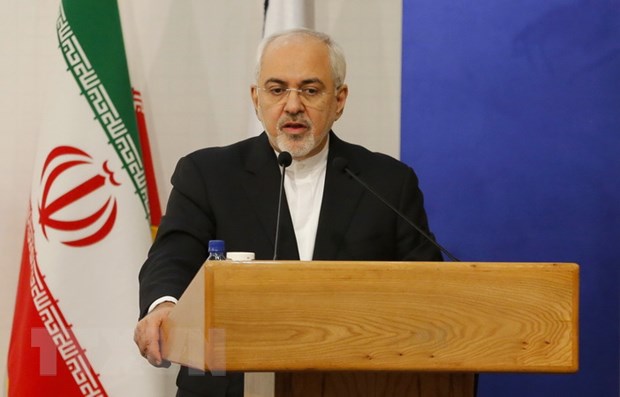 Ngoại trưởng Iran Mohammad Javad Zarif phát biểu tại thủ đô Tehran. (Ảnh: AFP/TTXVN)