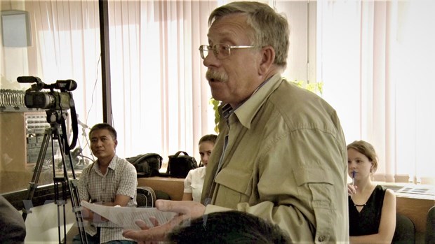 Russian media highlights Vietnam’s preparation for 13th Party congress Piotr Tsvetov speaks at a workshop on Vietnam-Russia relations (Photo: VNA)