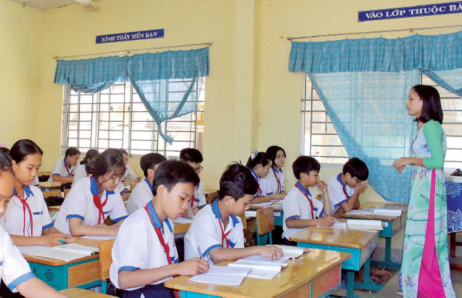 Niềm tin và sức bật mới Công tác dạy và học tại xã biên giới Thuận Bình được quan tâm về chất lượng