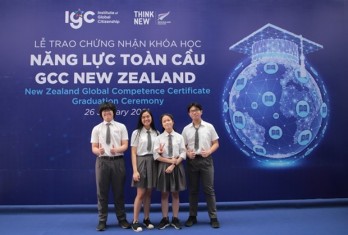 Vietnamese students receive New Zealand global competence certificates