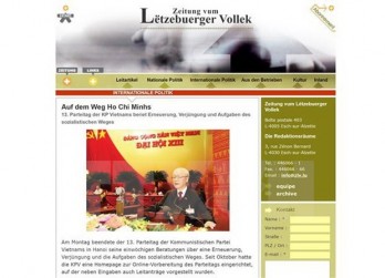 13th National Congress proves CPV’s important contributions to int’l communist movements 13th National Congress proves CPV’s important contributions to int’l communist movements