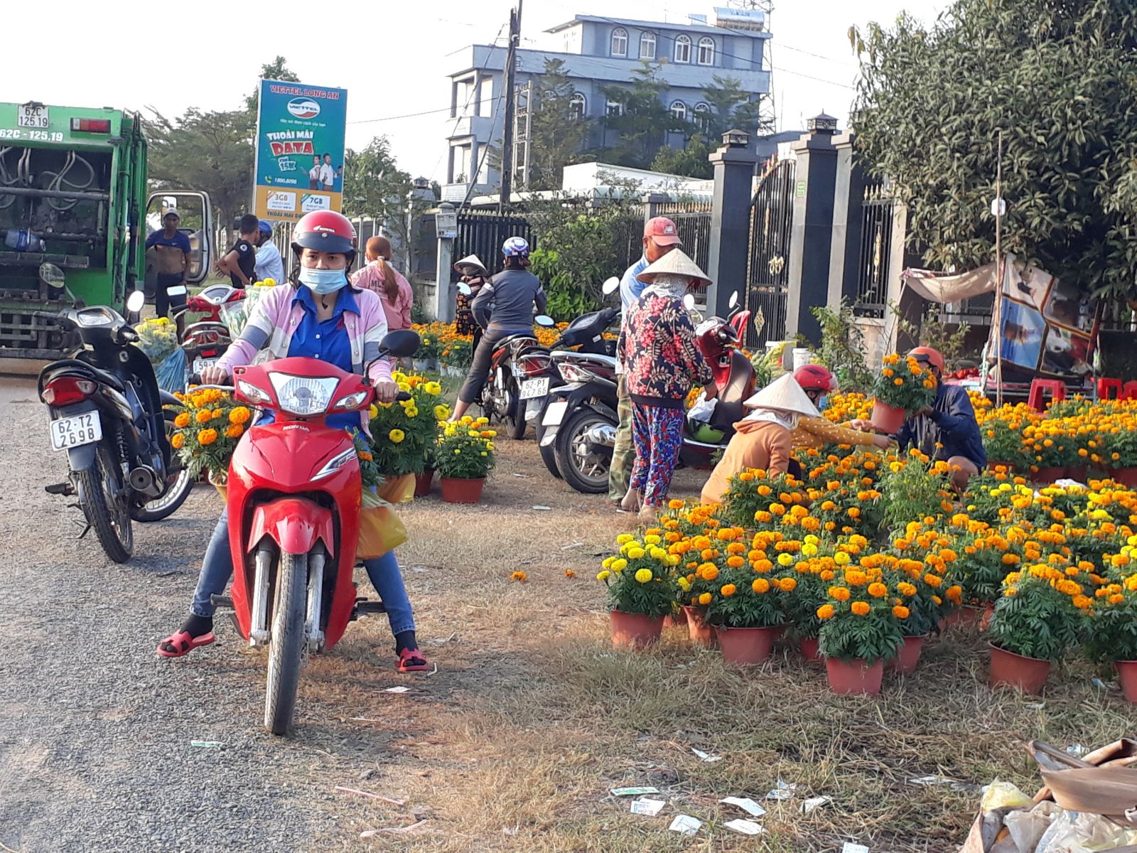 Chợ quê, đường quê ngày tết