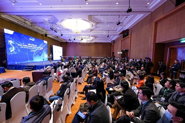 Top 10 outstanding events in Vietnam in 2020 The opening ceremony of the Vietnam Internet Day 2020 on December 16 (Photo: VNA)