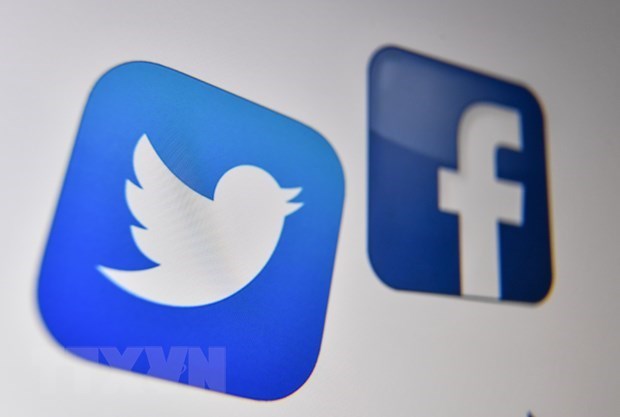 Ten most outstanding international events in 2020 The logos of Facebook and Twitter (Photo: AFP/VNA)