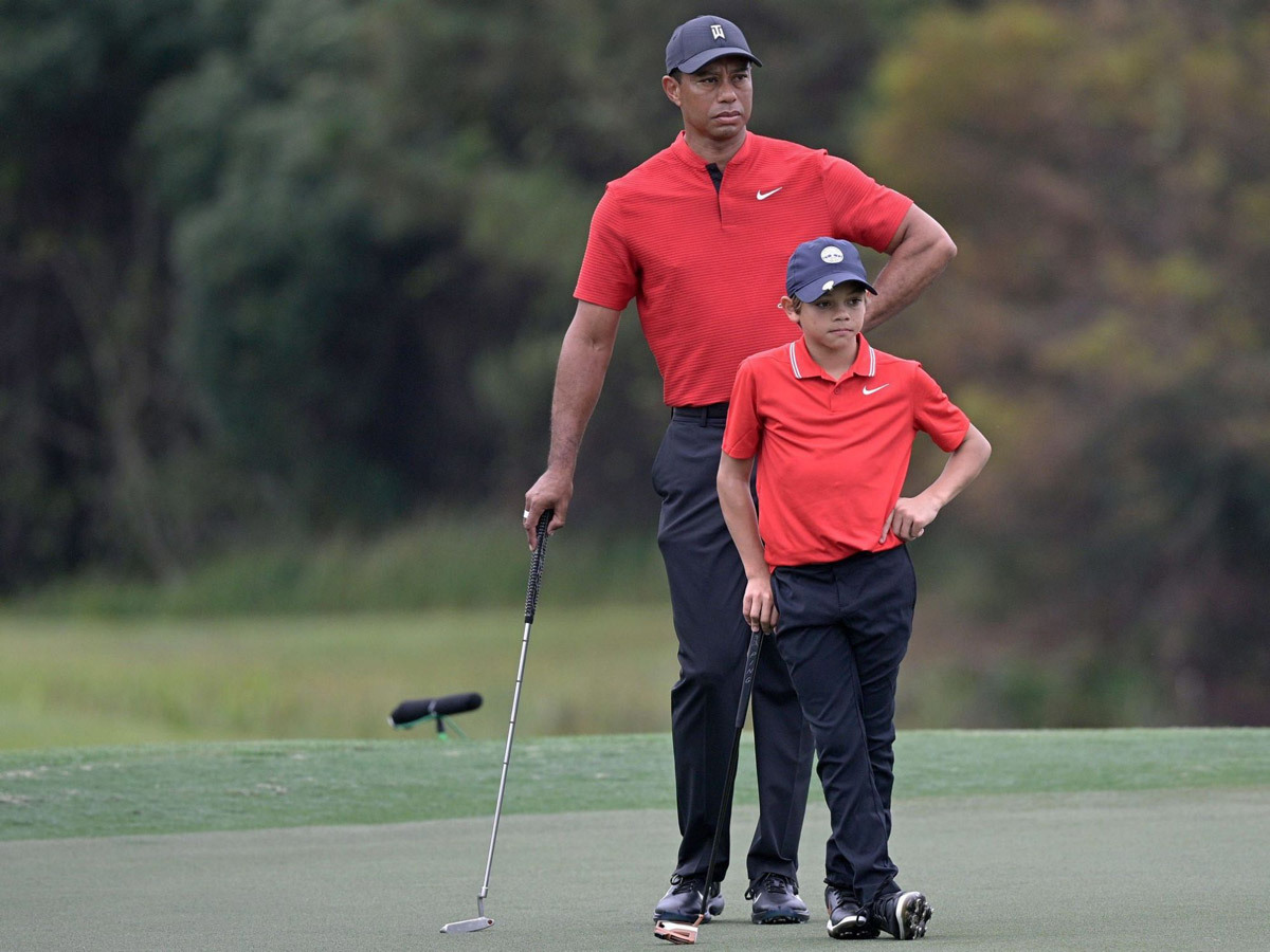 Tiger Woods là niềm cảm hứng để con trai Charlie chơi golf