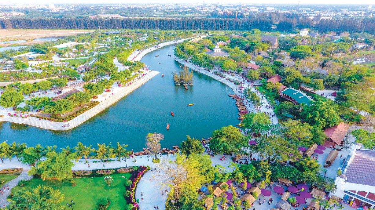 This spring, let's explore Long An on excursion Khang Thong Recreational Complex (Happyland)