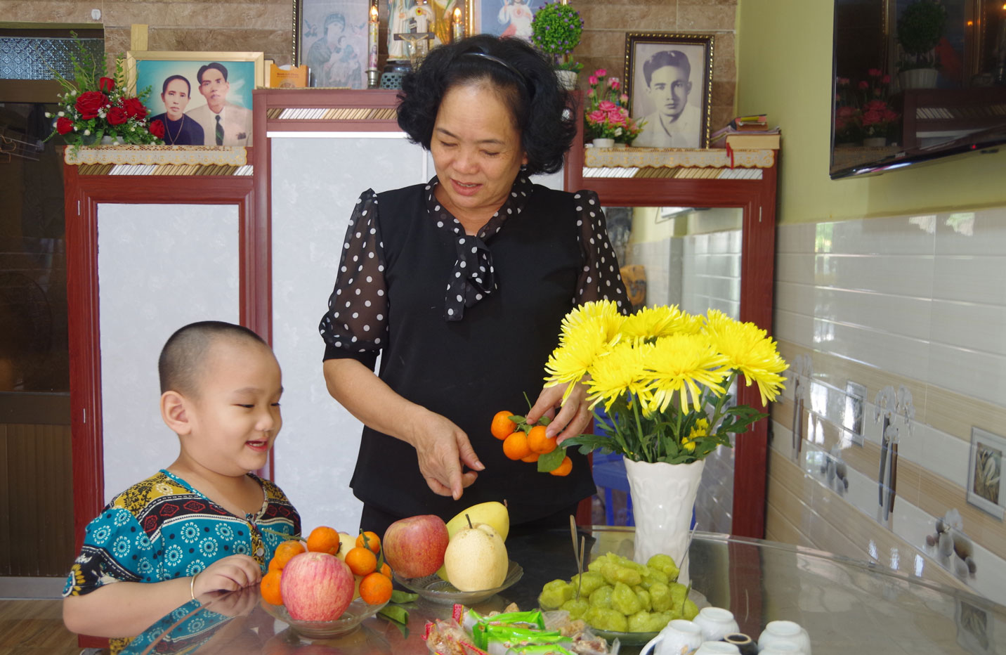 Gia đình chị Đặng Thị Xuân Phượng đón tết trong căn nhà mới ấm tình quân – dân